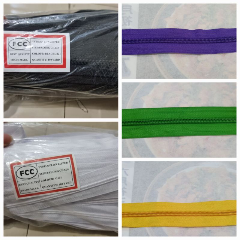 Jual Daun Resleting Roll Gigi Halus No Coil Yard Zipper Rollan Resleting Nylon Shopee