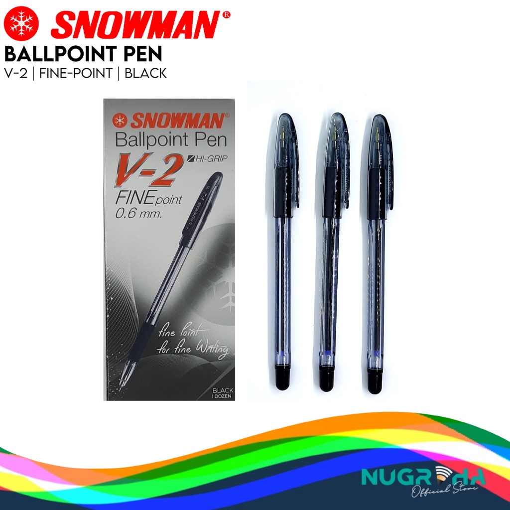 

Pulpen / Ballpoint / Pen / Bolpen Fine Point Snowman V-2