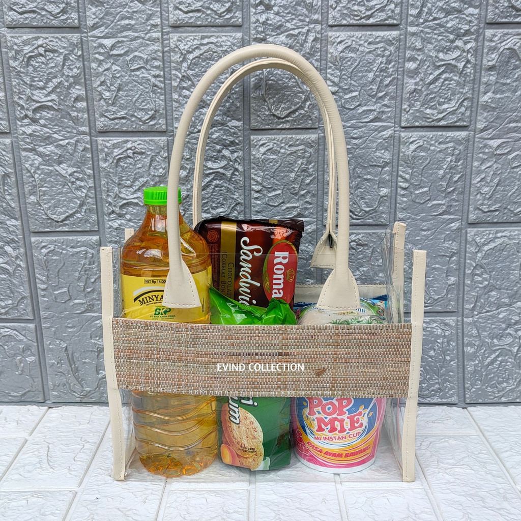 Tas Mika Parcel (Size M) Keranjang Hampers Mendong