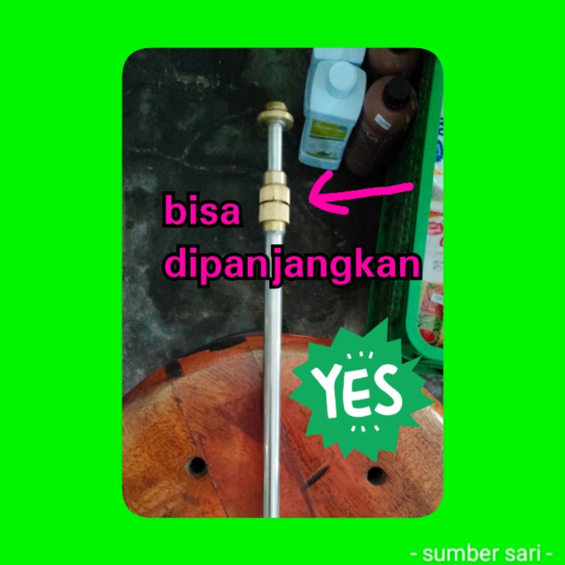 stik drat 18 mm bisa dipanjangkan ujungnya lurus