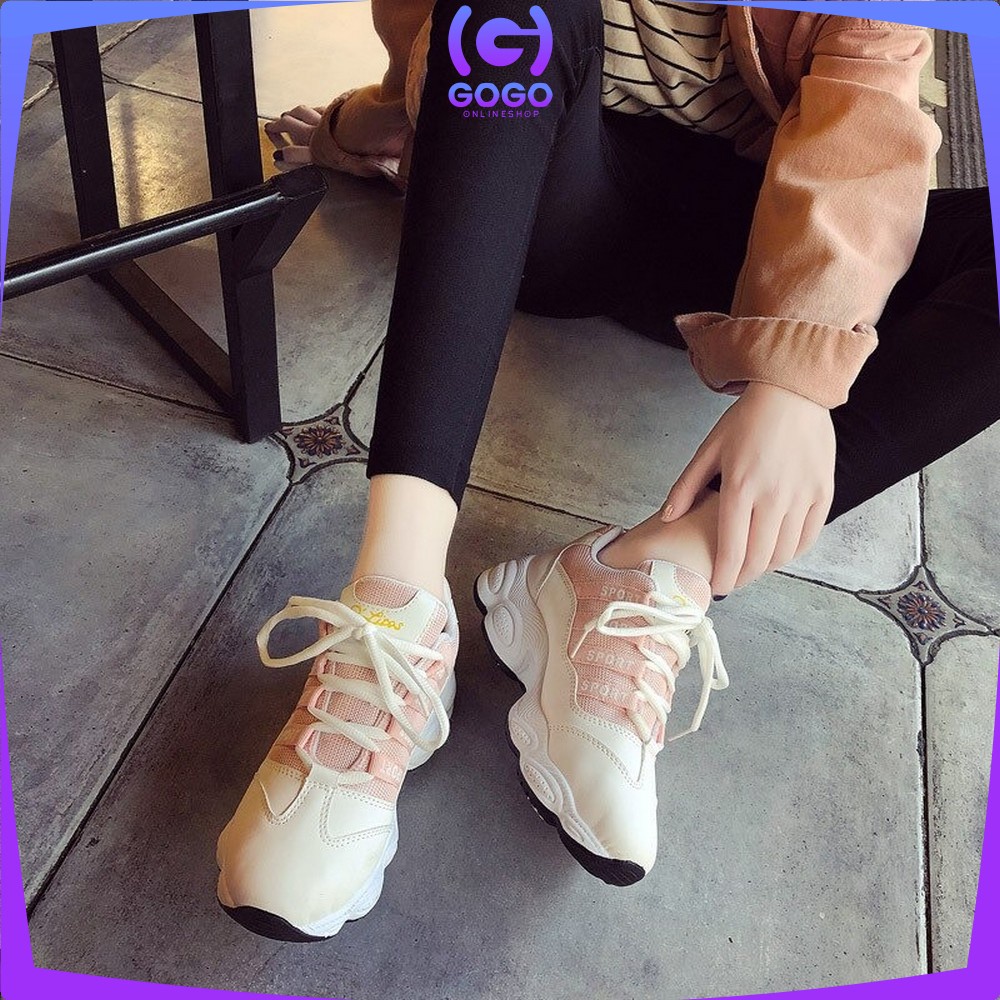 GOGO-S1 117 Sepatu Kets Wanita Sepatu Sneakers Joging Sport Sepatu Running Olahraga Fashion Trendy