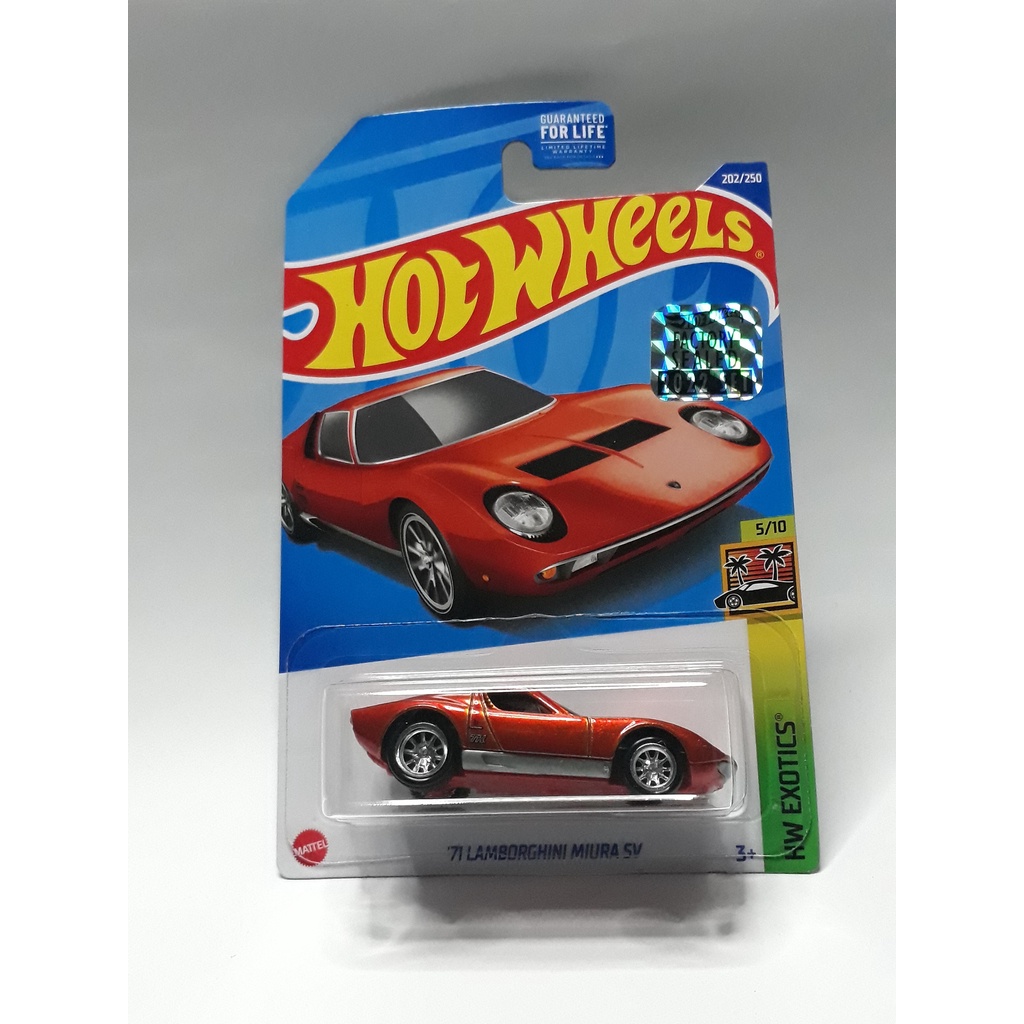 Hotwheels hot factory sealed 2022 fs2022 super treasure hunt sth ths 71 lamborghini miura sv
