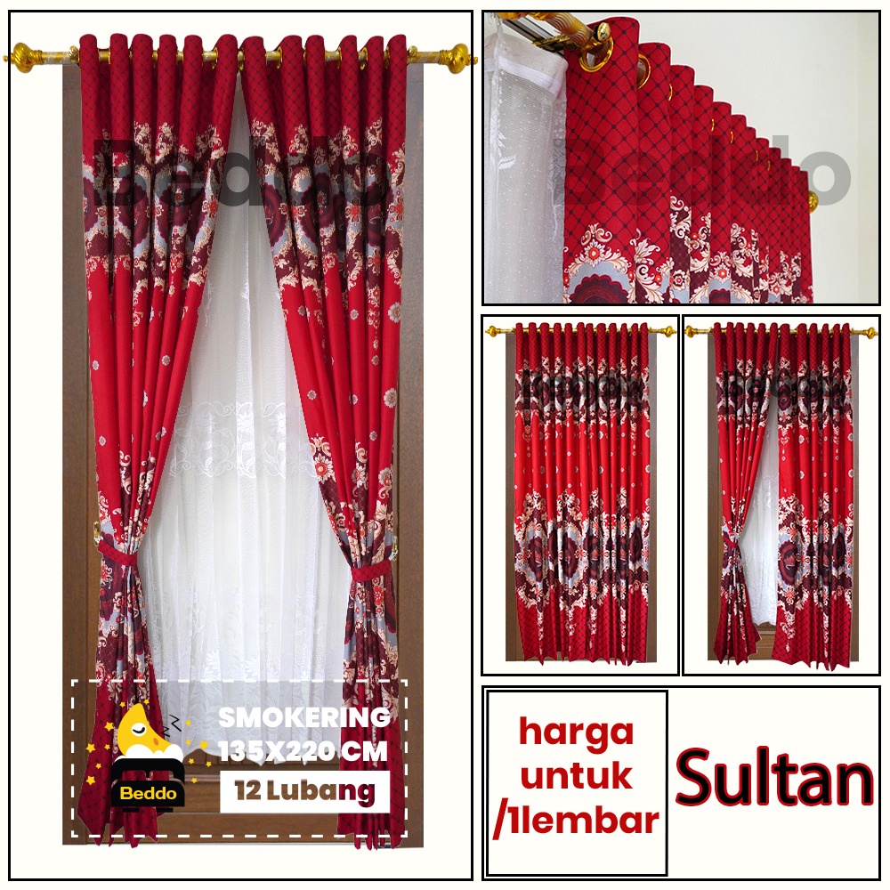 PROMO  MURAH BEST SELLER GORDEN PINTU DAN JENDELA// SMOKRING MOTIF BUNGA SULTAN (ring12)