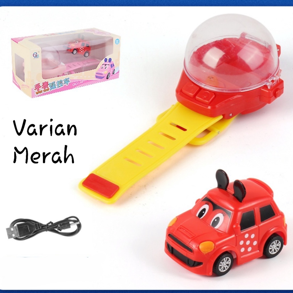 [JUALSEMUA18](350)Mainan Mobil Remote Mini Jam Tangan / Jam Tangan Mobil Remote / Mini Remote Car Watch