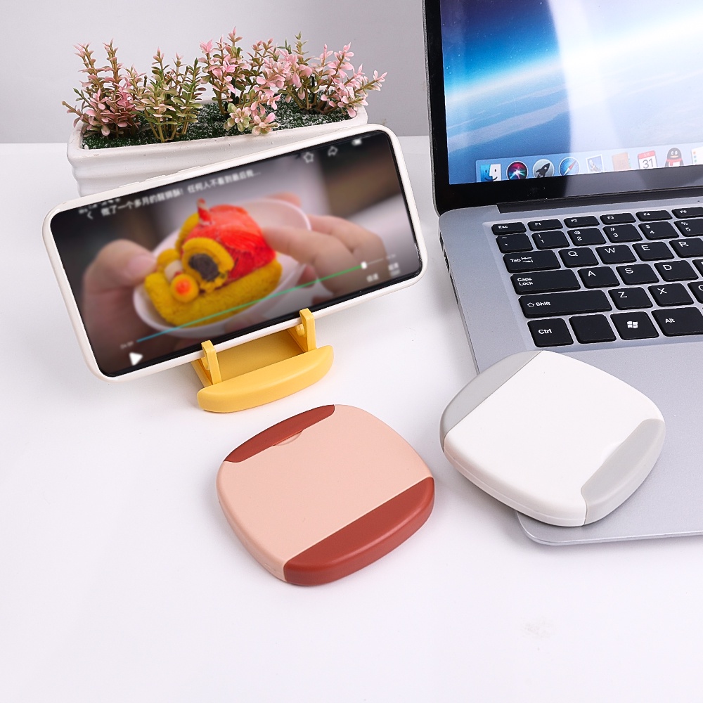 1pc Sikat Pembersih 3 In 1 Multifungsi Portable Dengan Cermin Untuk Handphone / Tablet / Laptop