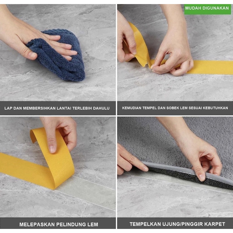 

Double tape Mesh kain tanpa bekas untuk karpet
