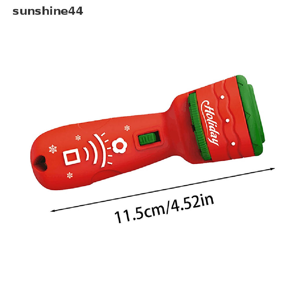 Sunshine Mainan Buku Cerita / Tidur Dengan Lampu Senter Proyektor Tema Natal Untuk Anak