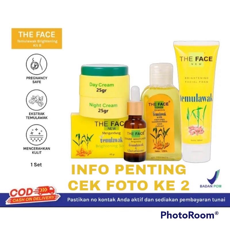 [BPOM] READY PAKET LENGKAP 5 IN 1 THE FACE TEMULAWAK