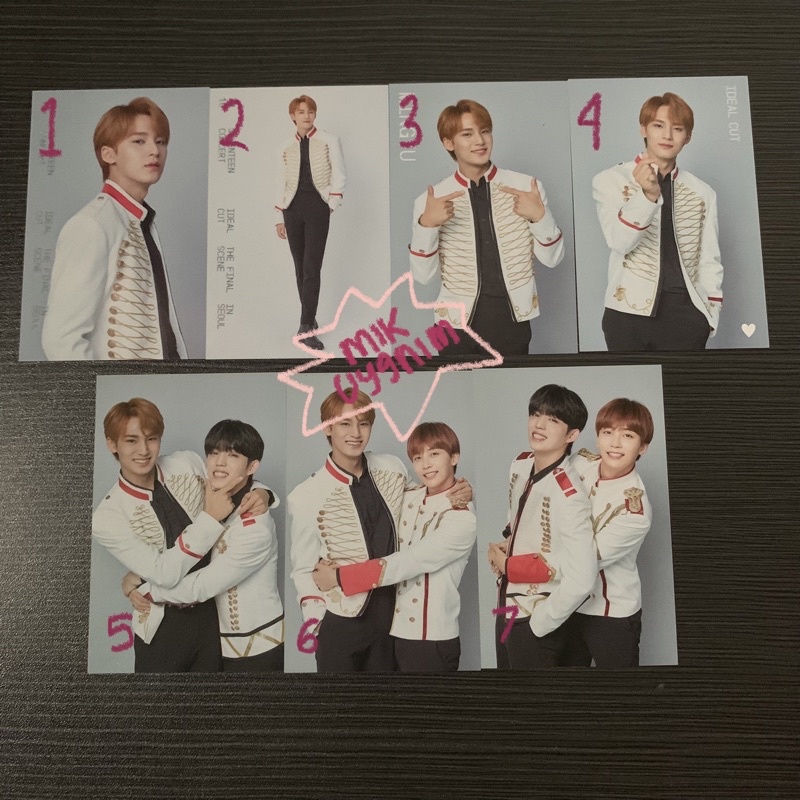 seventeen mingyu ideal cut trading card gyucheol gyuhan jeongcheol