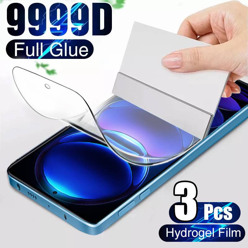 Pelindung Layar Hydrogel Untuk Xiaomi Redmi Note 9 9s 10 10s 11 11s Pro 10T 12T 11 12 Pro Lite Ultra