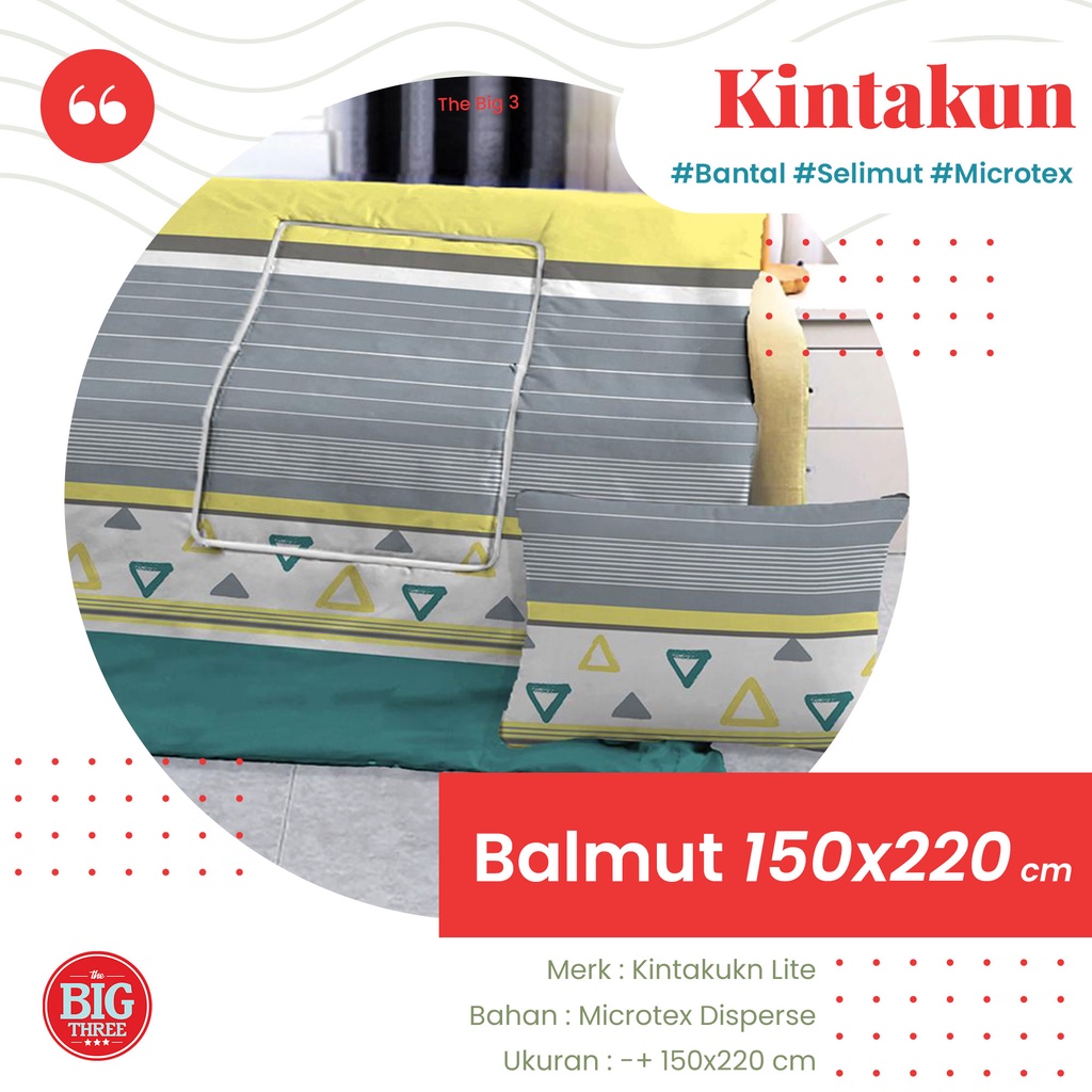 Kintakun Bantal Selimut 150x220 cm - Balmut 2 in 1 Lite Aydan Citrus Marcatore Cerchio Keisya Traccia Mossphlox Twisty Sunsprite Vista Rosabella Aydan Carmen TBT