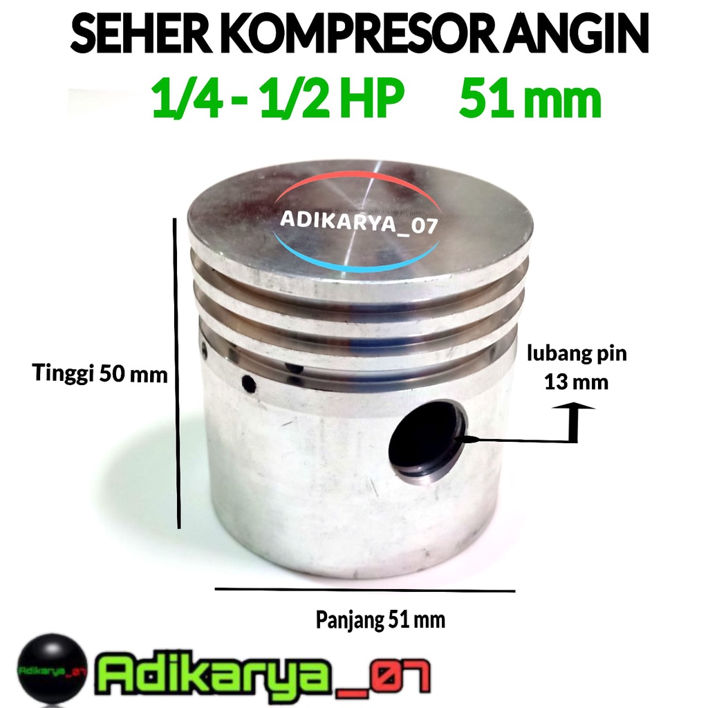 Piston seher kompresor 51mm ONLY piston kompresor angin seher kompresor  seher kompresor 1/4 - 1/2 H