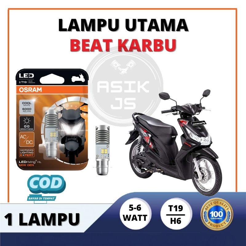 Lampu Bohlam Depan BEAT Karbu Led OSRAM ORIGINAL