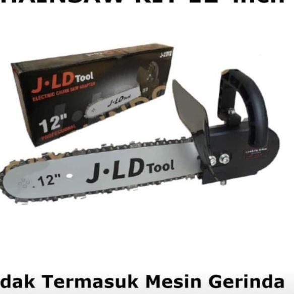 Electric Mini Chain Saw Adapter Gerinda Gergaji Kayu 12" JLD Chainsaw - MERK JLD