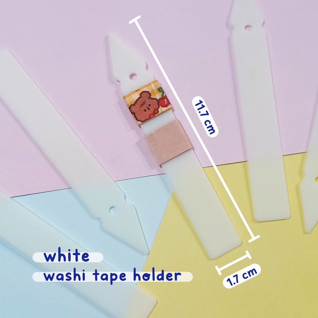 

Flat Washi Tape Holder - White