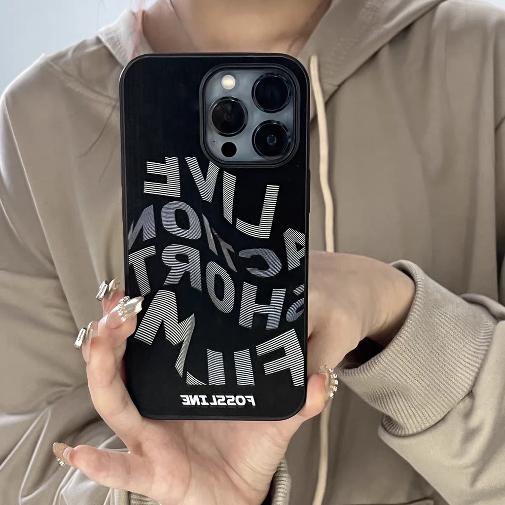 Ins Casing TPU iPhone 14 14pro 14Plus 14prm 13 13pro 13prm 11 7Plus 8Plus Xr XS 12pro Max Motif Tulisan