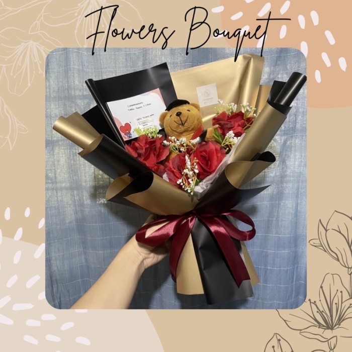 READY [READY] HAND BOUQUET FLOWERS [BOUQUET WISUDA, BUKET BONEKA WISUDA, BUK