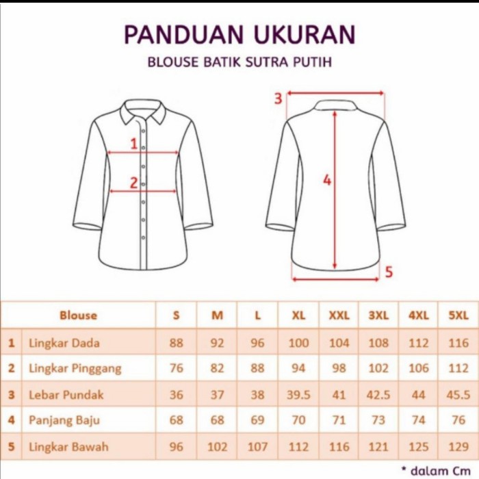 Sutra Putih-Seragam Batik Pns Wanita Korpri-Bafull Furing