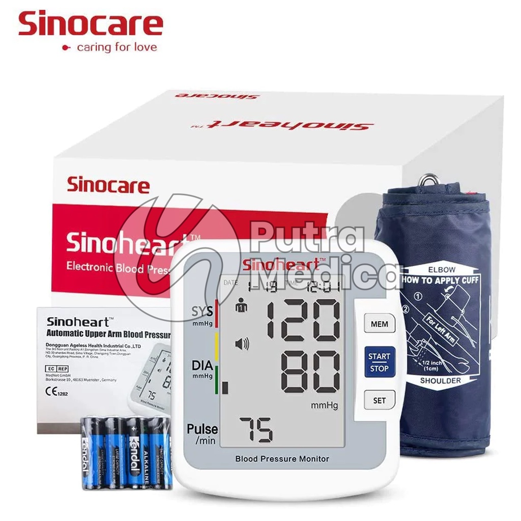 Sinoheart Tensimeter Digital BA-801 / Tensi Lengan Elektronik / Alat Ukur Tekanan Darah / Automatic Blood Pressure Monitor