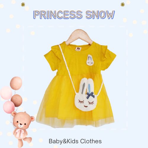 PrincessSnow Dress anak perempuan /Baju anak perempuan/gaun anak/rok anak cewek/kado anak perempuan 