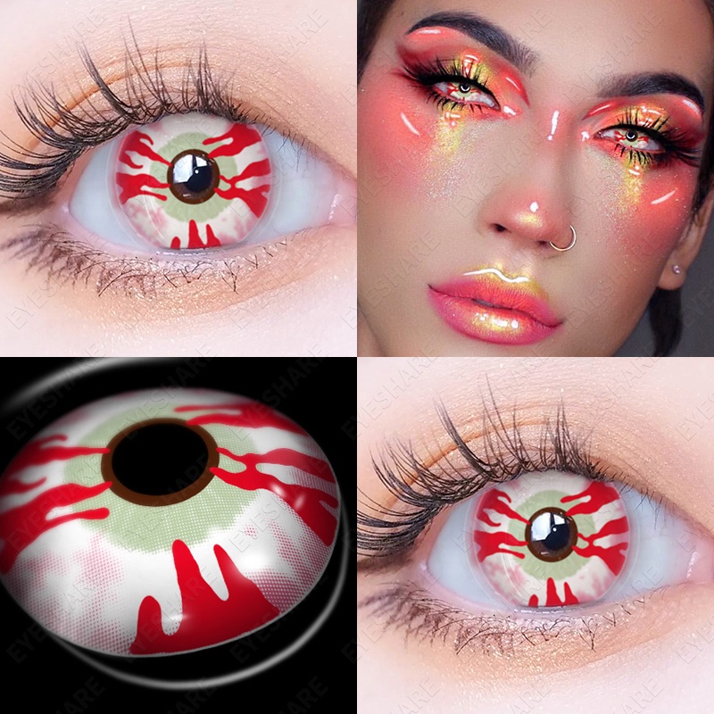 [✅COD] Softlens Mata Normal Softlens Cosplay Karakter Warna Sepasang lensa kontak berwarna softlen big eyes AYY Halloween soflens