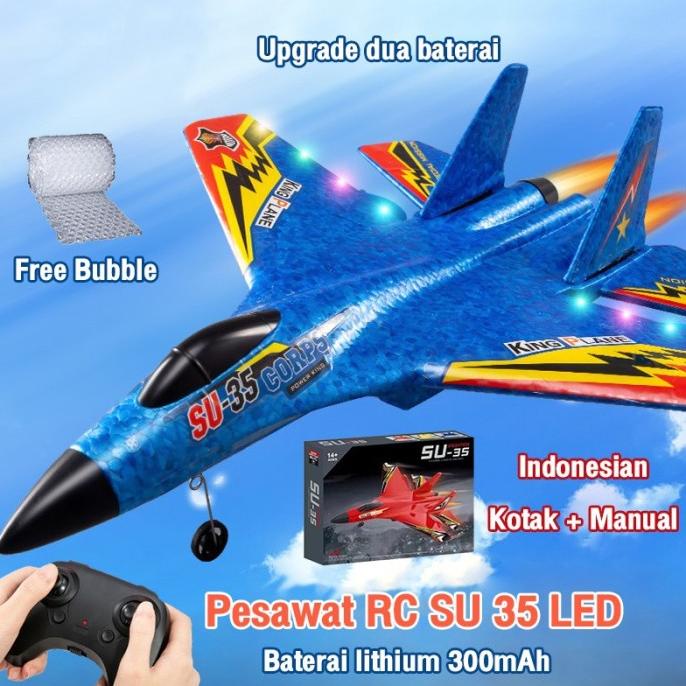 Mainan Pesawat Terbang Remote Control LED Pesawat mainan airplane toy