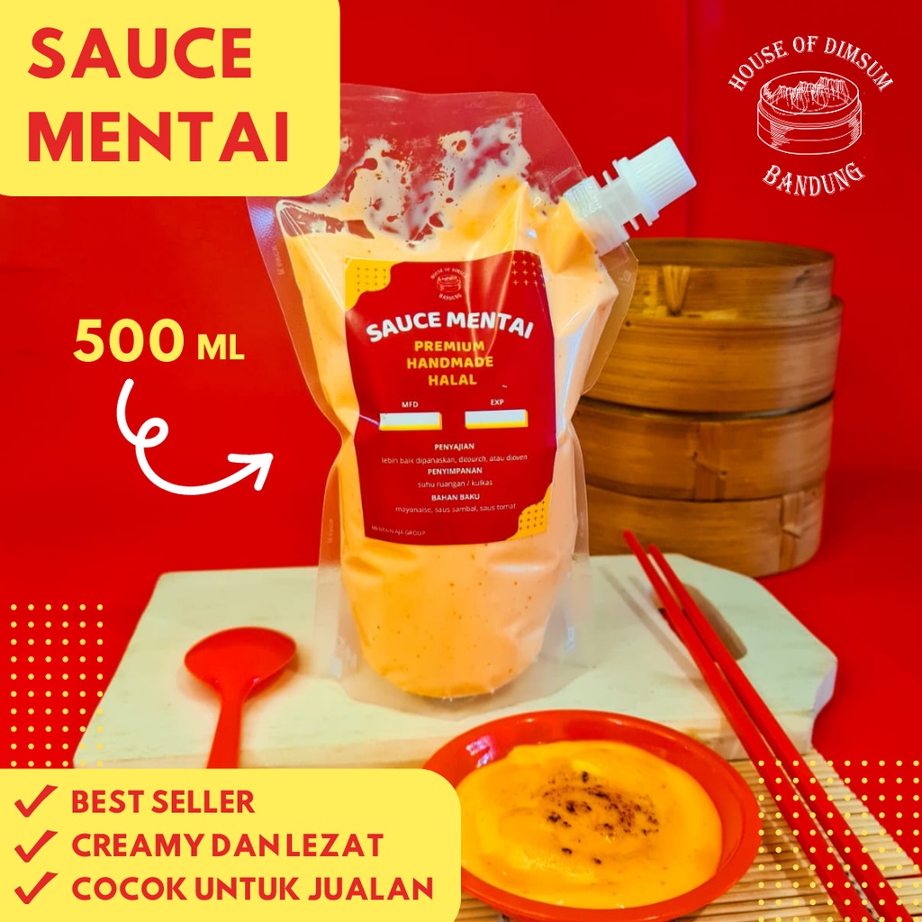 

KTr190 Saos Saus Mentai Halal 500ml Premium Enak