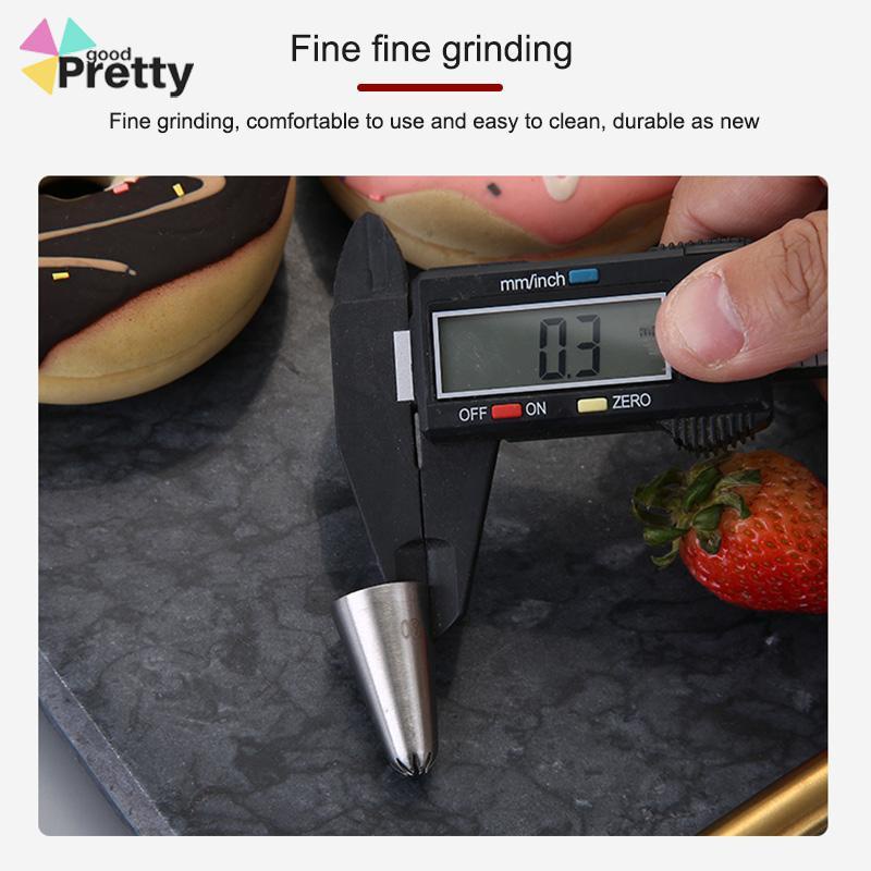 Cupcake Nozzles Stainless steel piping nozzle Stainless steel piping nozzle Spuit Baking Cake Decorator - PD