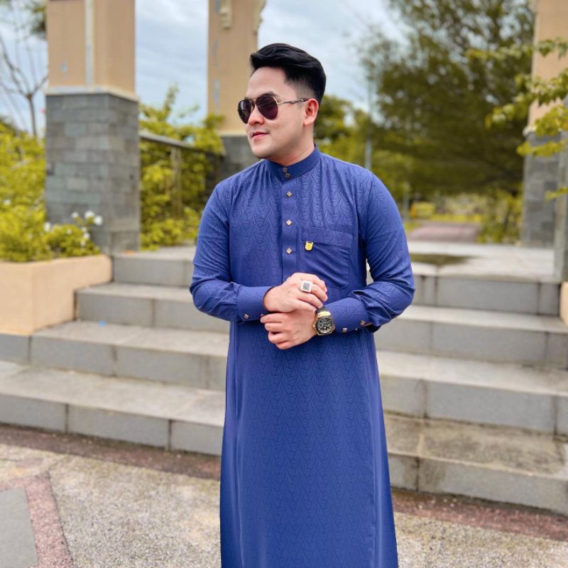 Baju Muslim Pria / Baju Gamis Sultan Motif Braid || Brand SULTHON EXCLUSIVE