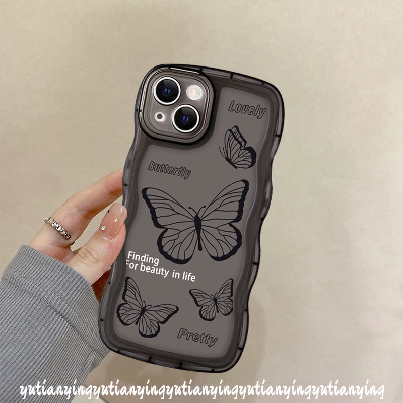 Soft Case TPU Motif Kupu-Kupu Retro Untuk VIVO Y21 V23E V20 V21 Y75 Y16 Y22 Y12 Y15s Y15 Y20 Y17 Y11 Y15A Y35 Y22s Y33s Y55 Y12s Y1s Y21s Y1s Y30 Y1s Y21s