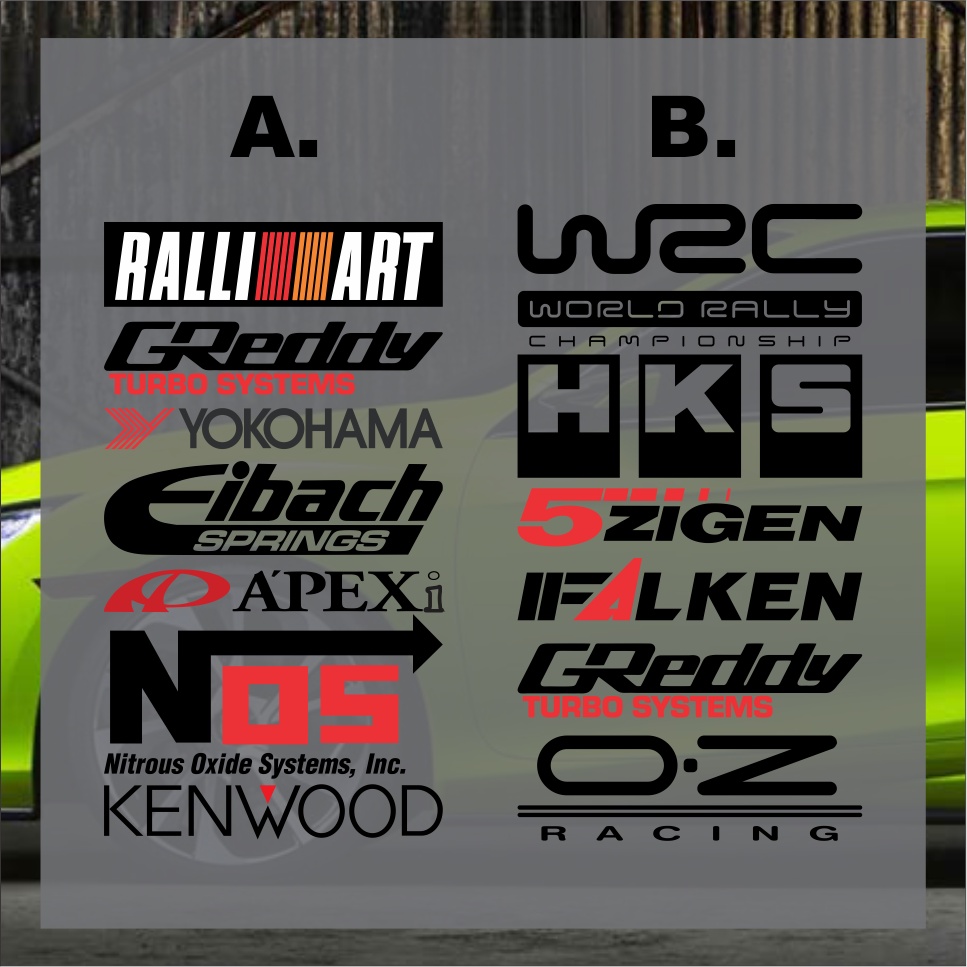 Sticker Stiker Sponsor Pintu Lengkap Custom