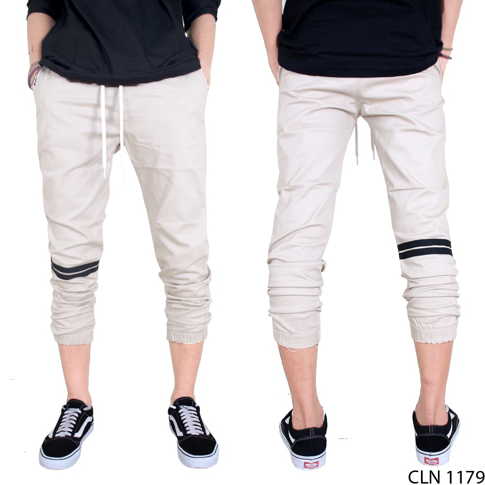 Celana Jogger Keren Chino Krem Coklat – CLN 1095