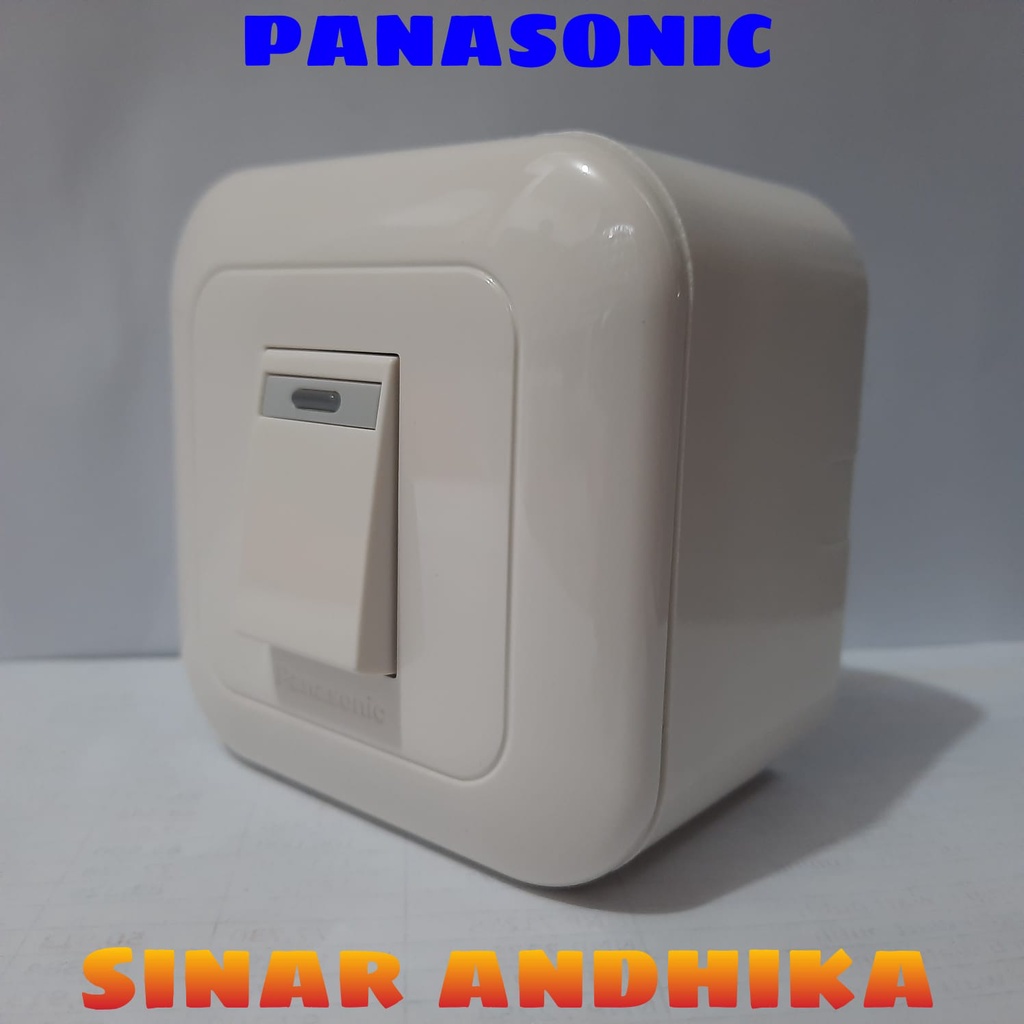 SAKLAR / STOP KONTAK PUTIH OUTBOW WIDE SERIES PANASONIC