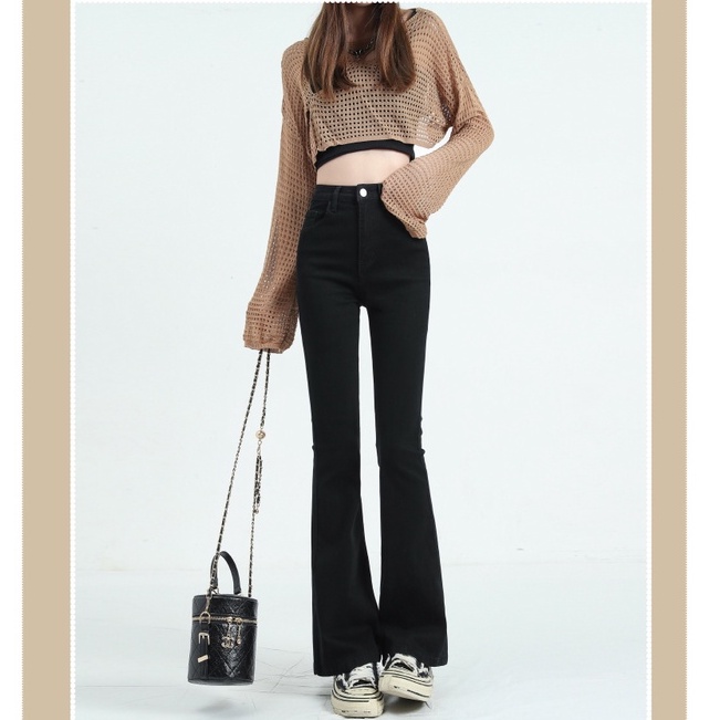 Skinny Cutbray Celana Jeans Wanita Melar Highwaist Jeans Wanita 【THE GOOD SISTERS】