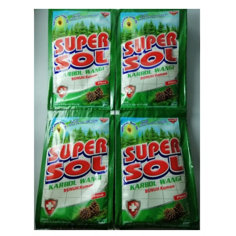 SUPERSOL CARBOL SACHET 1 LUSIN ISI 12 SACHETx21 ML