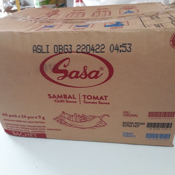 

NEW (DUS)sambal sasa sachet isi 40bks