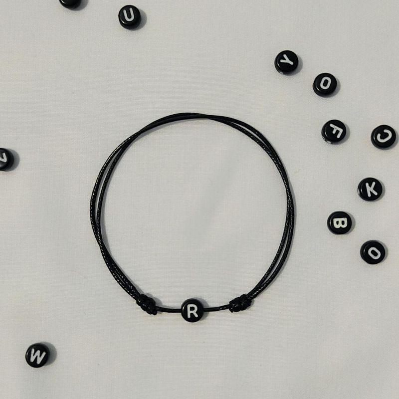 Gelang Inisial Huruf | Gelang Nama Inisial | Gelang huruf Couple