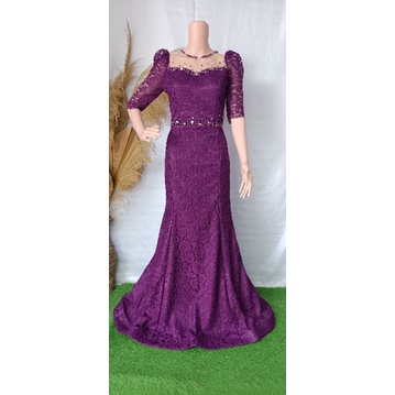 gaun singer duyung bruklat full mote gaun pesta penyanyi