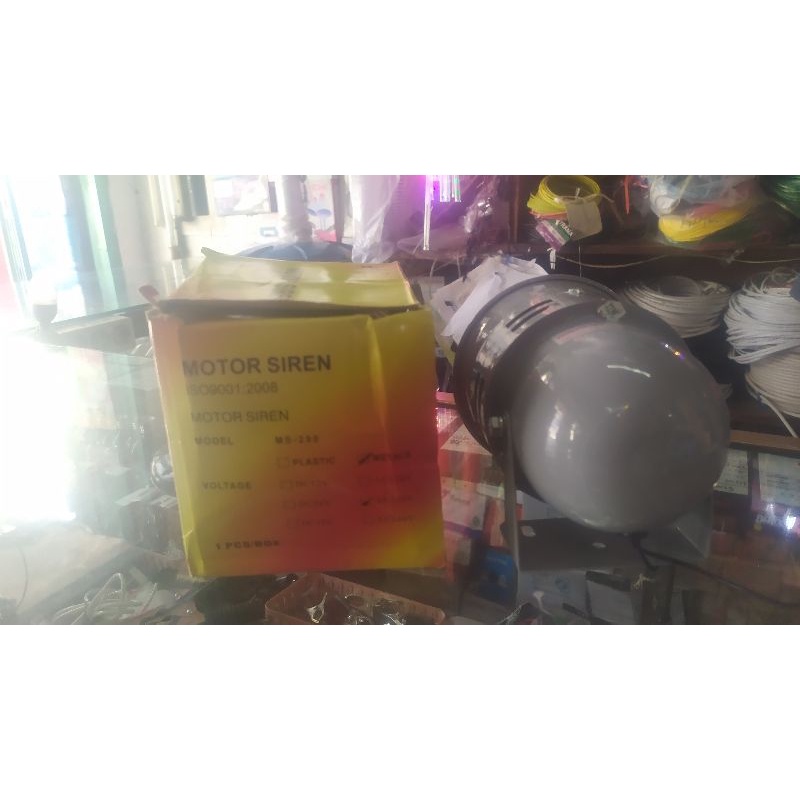 motor sirine motor sirine alarm motor alrm alrm pabrik alarm rumah alarm pos tegangan 220 AC tinggal