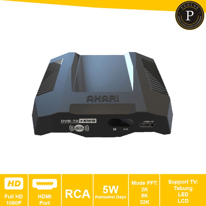 Set Top Box Akari ADS-525 DVB-T2 STB Digital Antena TV Tuner LCD LED Tabung