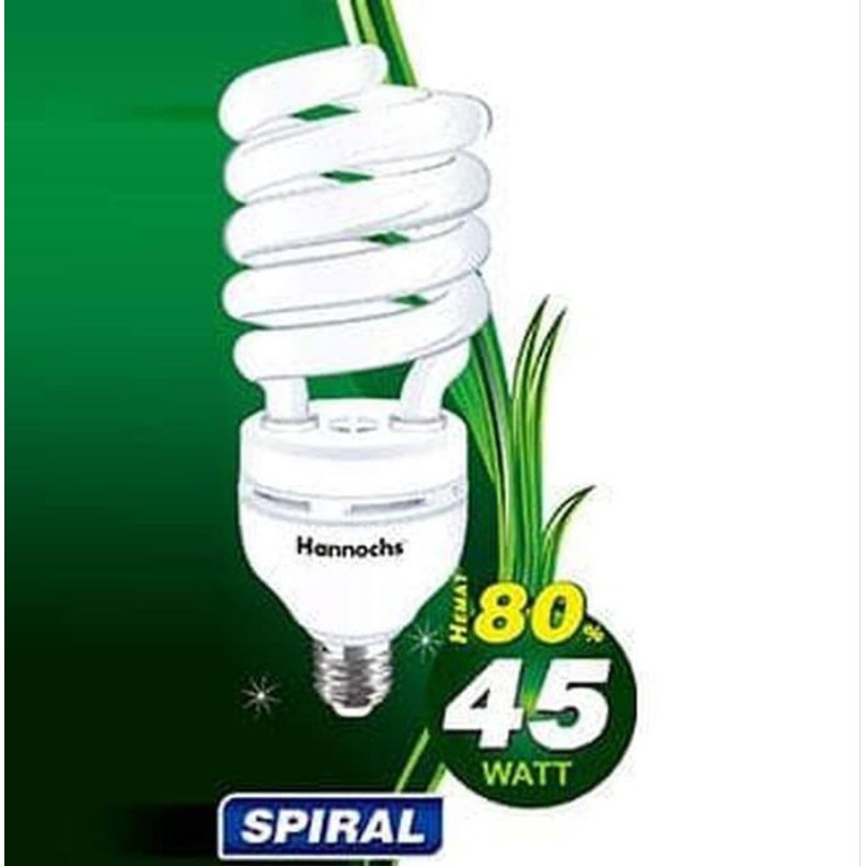 Hannochs Lampu Hemat Energi Spiral 45 Watt