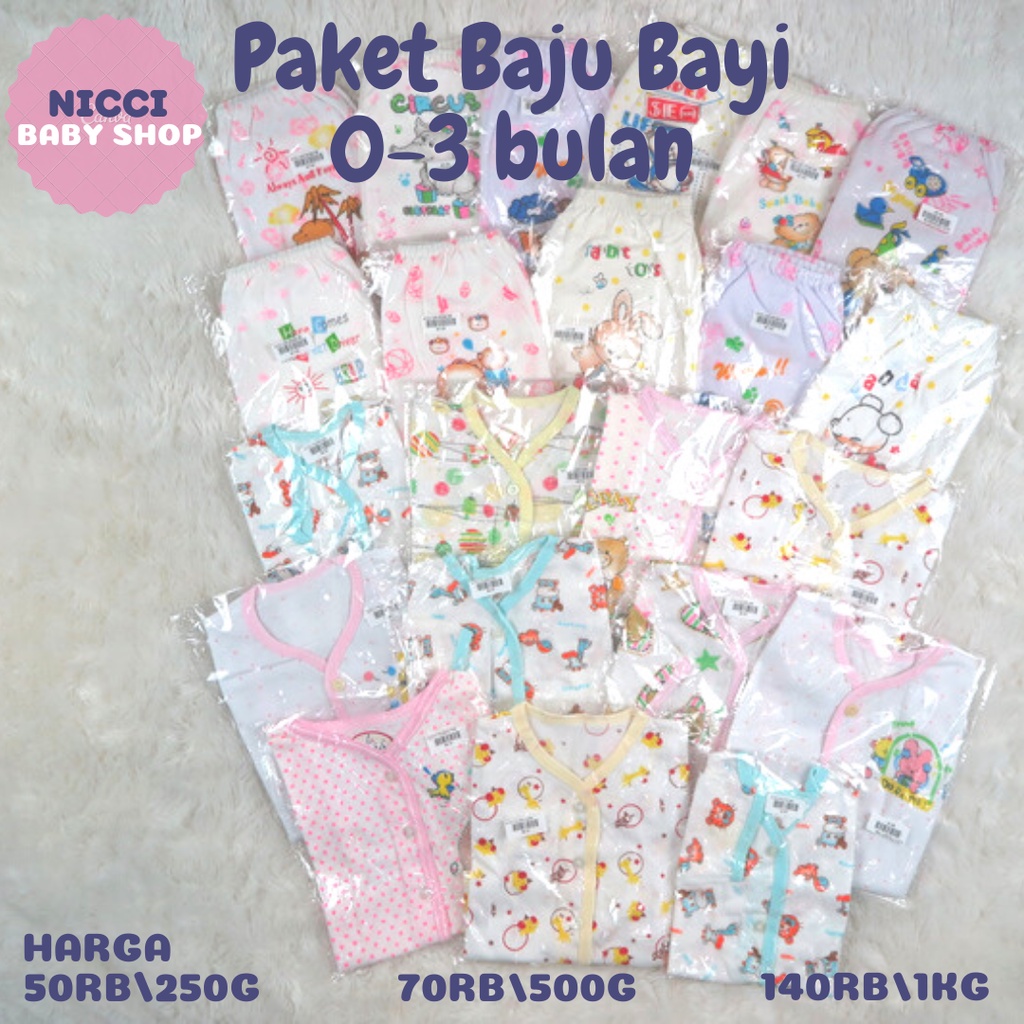 Pakaian bayi kiloan / Pakaian bayi cuci gudang / pakaian bayi murah / pakaian bayi newborn