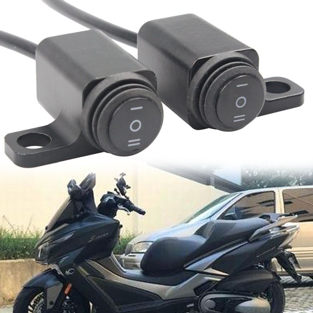 Saklar Lampu Spion Motor Full Besi Tombol On Off On Waterproof Switch