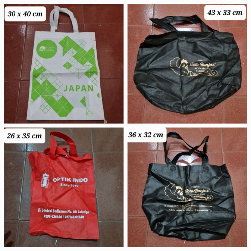 Tas Bag Koper Box Ransel SpunBond Spun Bond Kain Tali Handle Tangan 1