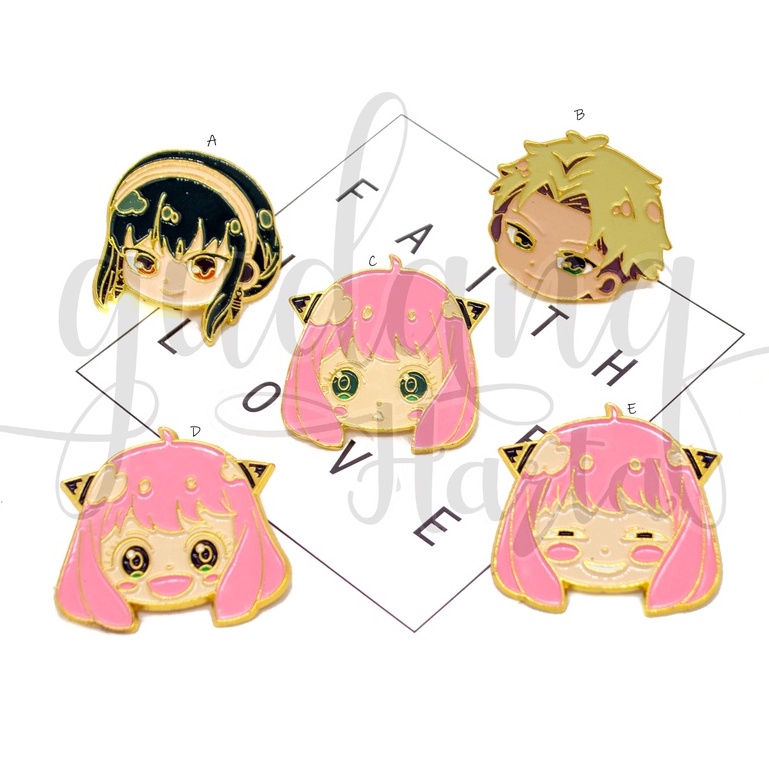 Pin Spy X Family Bros Tas Motif Kartun Cewek Jepang Anime Lucu Simple Tuspin GH 208232