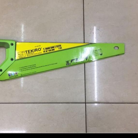 tekiro gergaji kayu 2 mata 18 in - gergaji potong tekiro