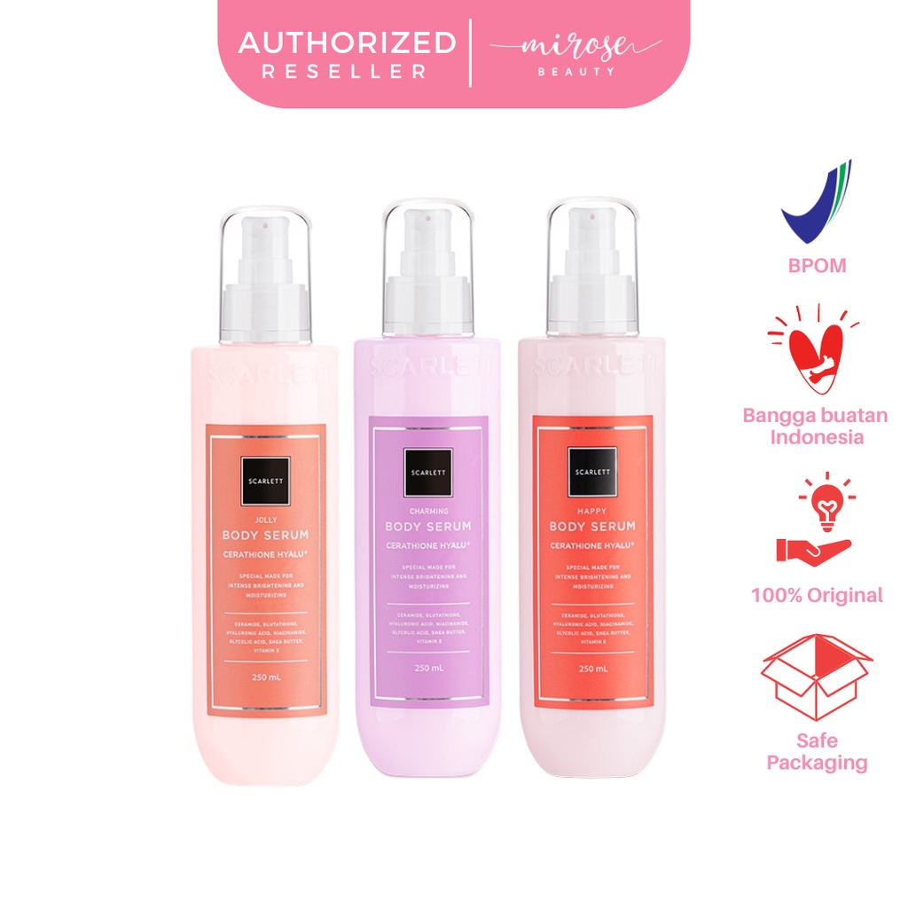 Scarlett Whitening Body Serum All Variant 250ml