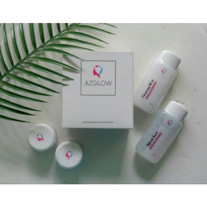 Paket Azglow Skincare Whitening (Flek/Kusam)