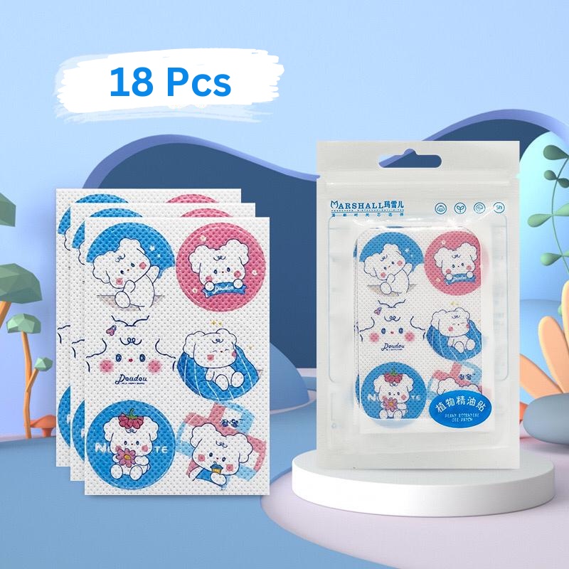 [COD] 36pcs Stiker Anti Nyamuk Wangi Minyak Telon Gambar Lucu Murah