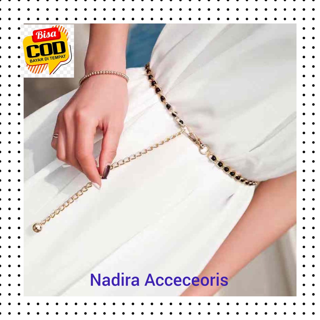GRATIS ONGKIR IKAT PINGGANG SLIMF MODEL MUTIARA Imitasi faahion IKAT PINGGAN WANITA FASHION IKAT PIN